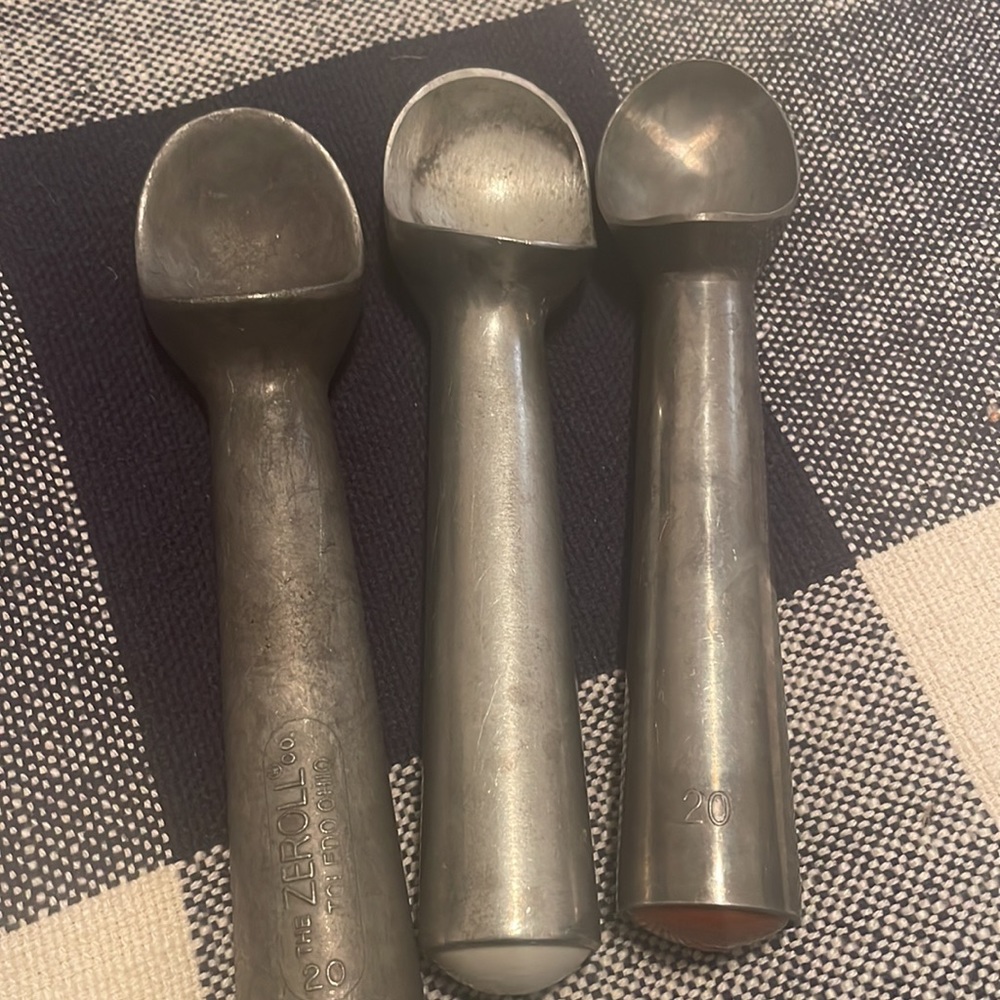 Vintage Ice Cream Scoops SET OF THREE - Picture 3 of 5